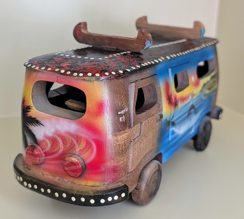Volkswagon hippie wooden - hippie,
