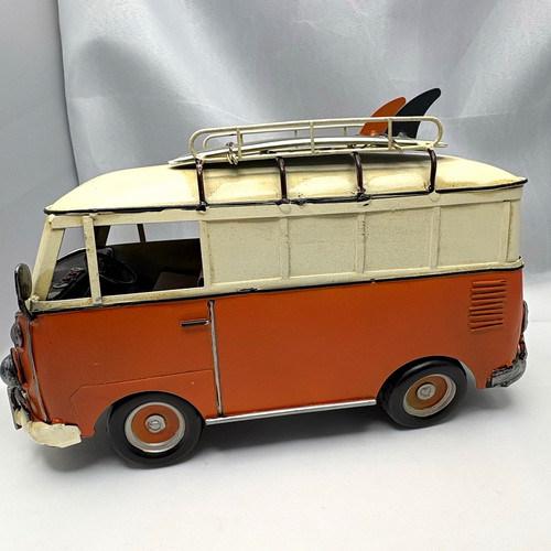 Retro metal surf bus van - metal,
