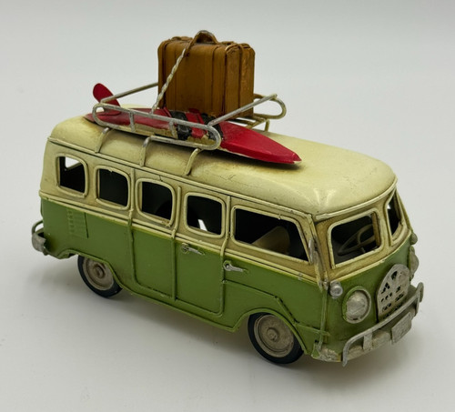 Vintage style metal bus - vintage, vw